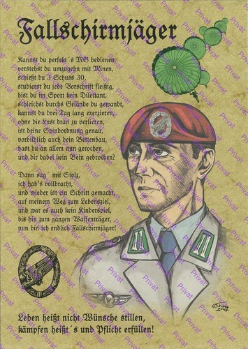 Fallschirmjäger poster dso - poster,